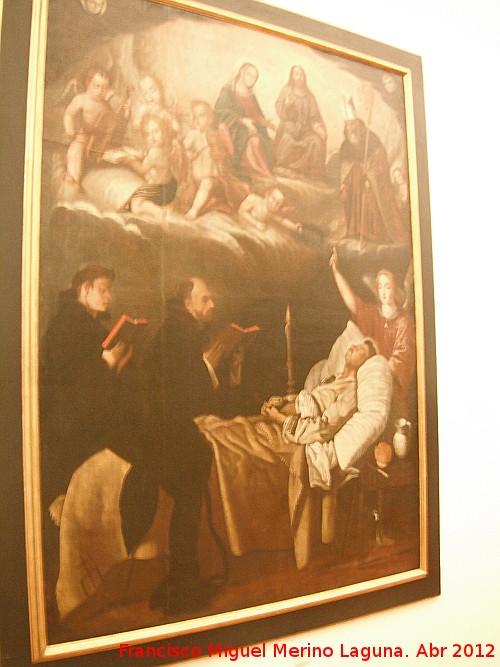 Iglesia del Convento de San Agustín - Iglesia del Convento de San Agustín. Muerte de San Nicolás de Miguel Domínguez Montelaisla siglo XVII. Museo Municipal
