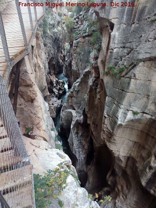 Río Guadalhorce - Río Guadalhorce. En el Desfiladero de los Gaitanes