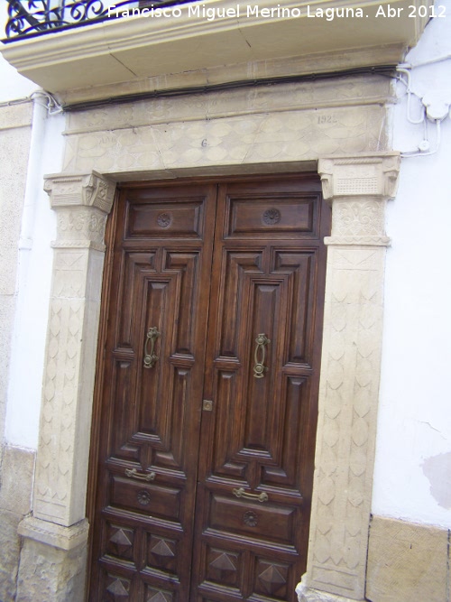 Casa de la Calle Ramírez Duro nº 6 - Casa de la Calle Ramírez Duro nº 6. Portada