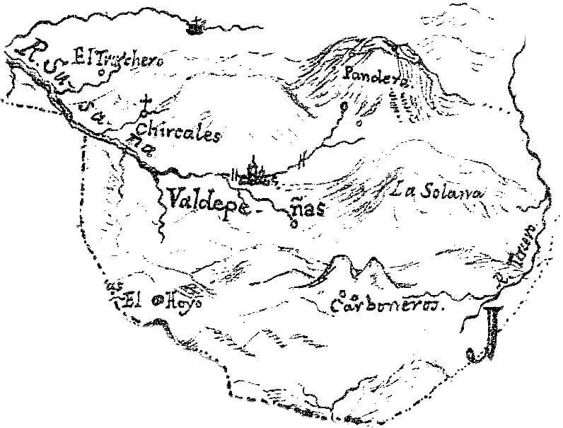 Cortijo del Hoyo - Cortijo del Hoyo. Croquis del geografo Tomás López 1791