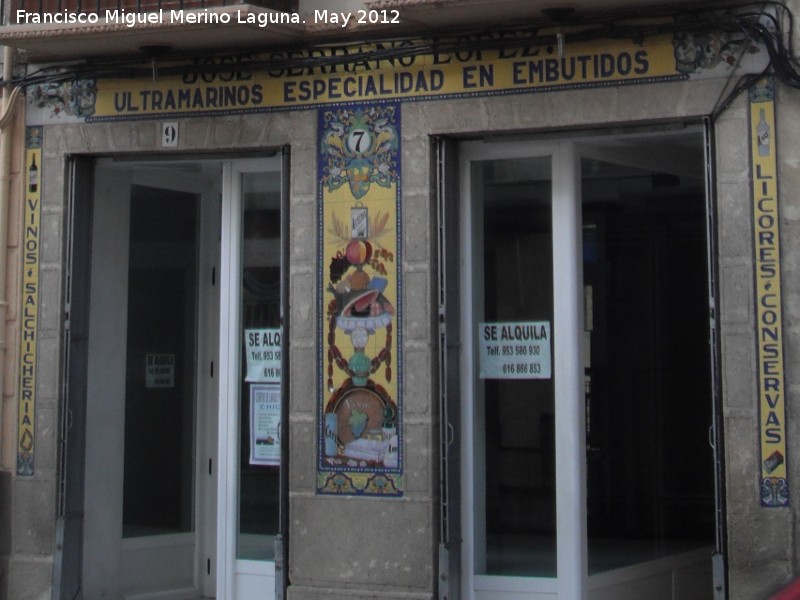 Casa de la Calle Carrera de las Mercedes nº 9 - Casa de la Calle Carrera de las Mercedes nº 9. Azulejos