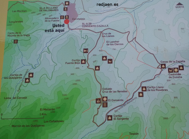 Castelln de Cazalla - Castelln de Cazalla. Mapa