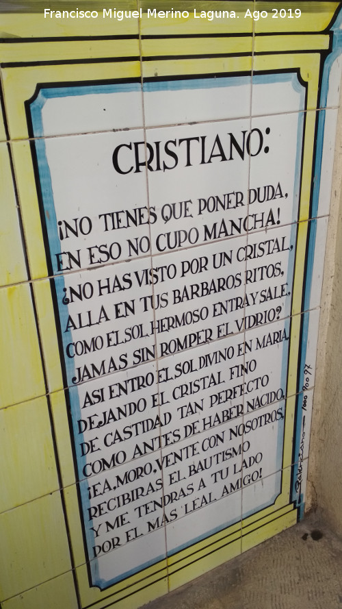 Fiestas de Moros y Cristianos - Fiestas de Moros y Cristianos. Azulejos de la Iglesia de los ngeles
