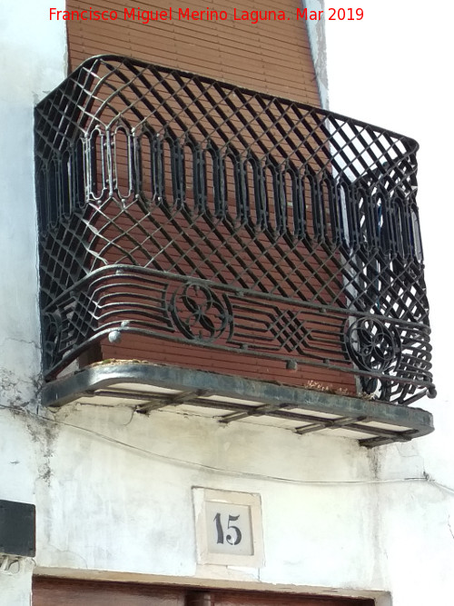 Casa de la Calle Ildefonso nº 15 - Casa de la Calle Ildefonso nº 15. Balcón