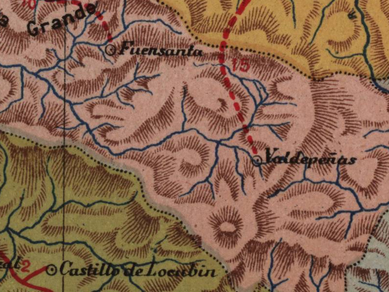 Historia de Fuensanta de Martos - Historia de Fuensanta de Martos. Mapa 1901