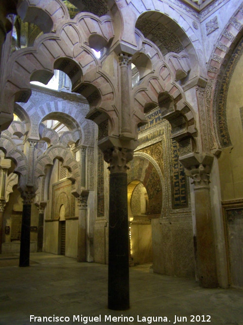Mezquita Catedral. Pabelln Derecho de la Maqsura - Mezquita Catedral. Pabelln Derecho de la Maqsura. Arcos