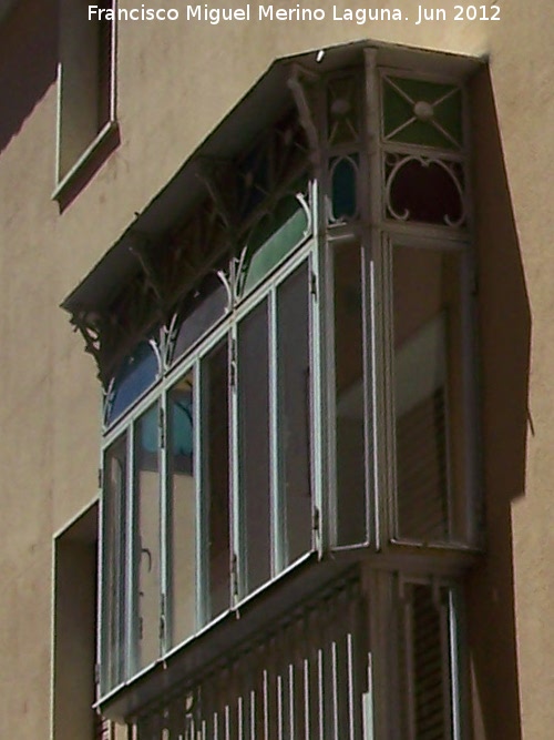 Casa de la Calle Carnicería nº 88 - Casa de la Calle Carnicería nº 88. Balcón cerrado