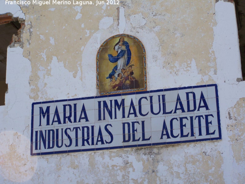 Antigua Fábrica de aceites María Inmaculada - Antigua Fábrica de aceites María Inmaculada. Azulejos