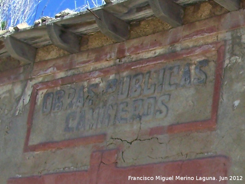Casa del Peón Caminero - Casa del Peón Caminero. Cartel
