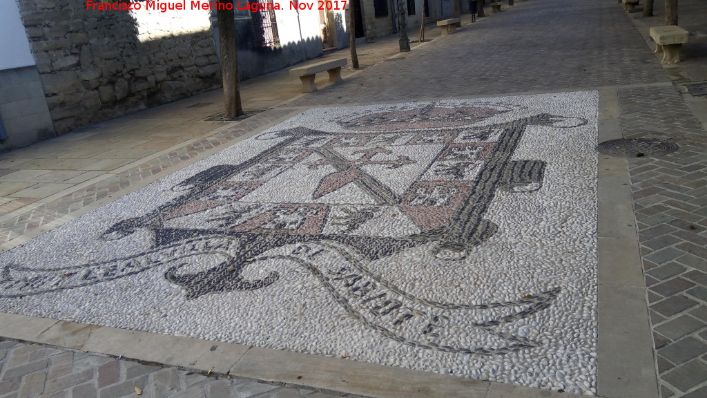 Paseo Gallego Díaz - Paseo Gallego Díaz. Mosaico del escudo