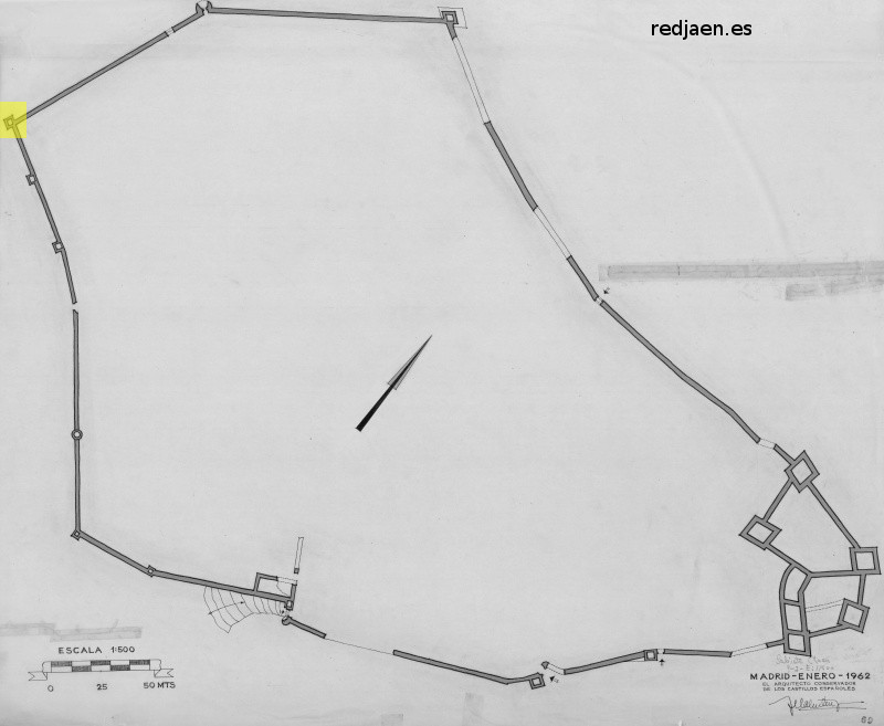 Torreón I del Paseo Gallego Díaz - Torreón I del Paseo Gallego Díaz. Plano. IPCE 1986