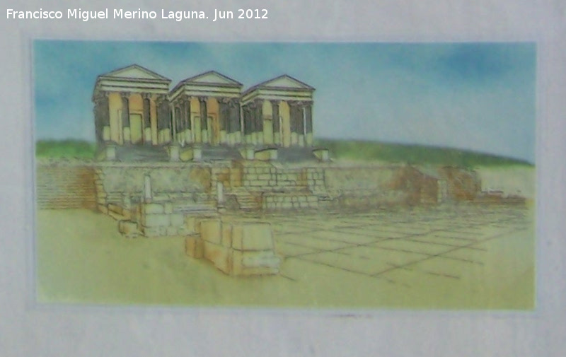 Baelo Claudia. Capitolio - Baelo Claudia. Capitolio. Recreacción