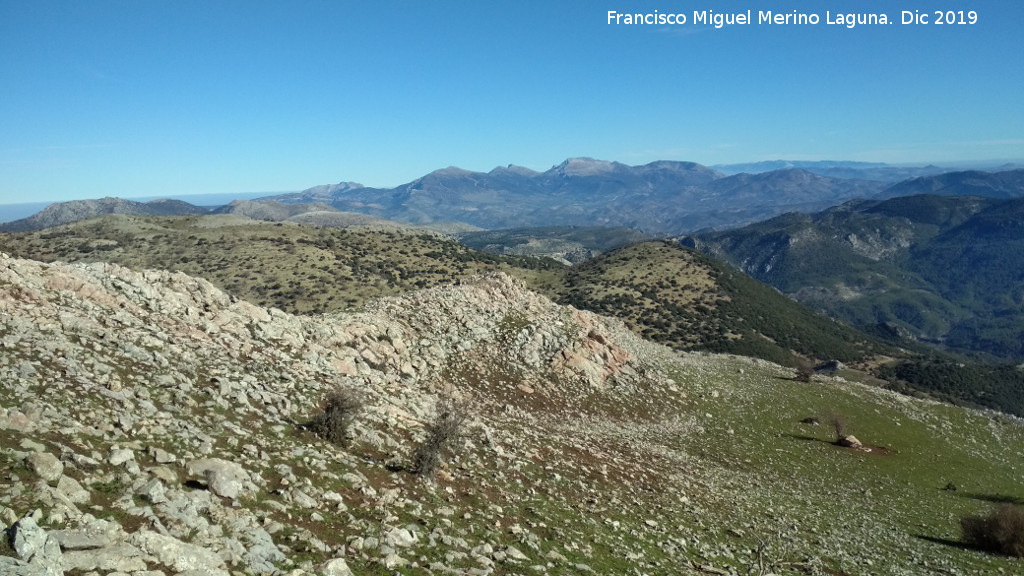 Cerro Los Morales - Cerro Los Morales. Vistas hacia Sierra M�gina