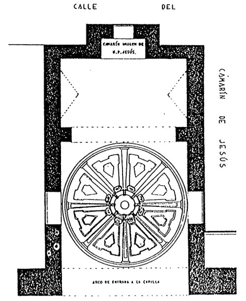 Camarín de Jesús - Camarín de Jesús. Planta del camarín