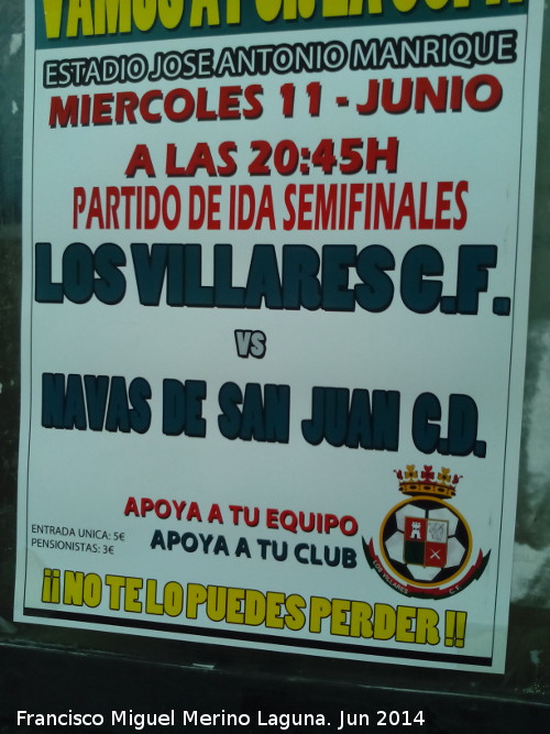 Campo de Futbol - Campo de Futbol. Cartel de Fútbol
