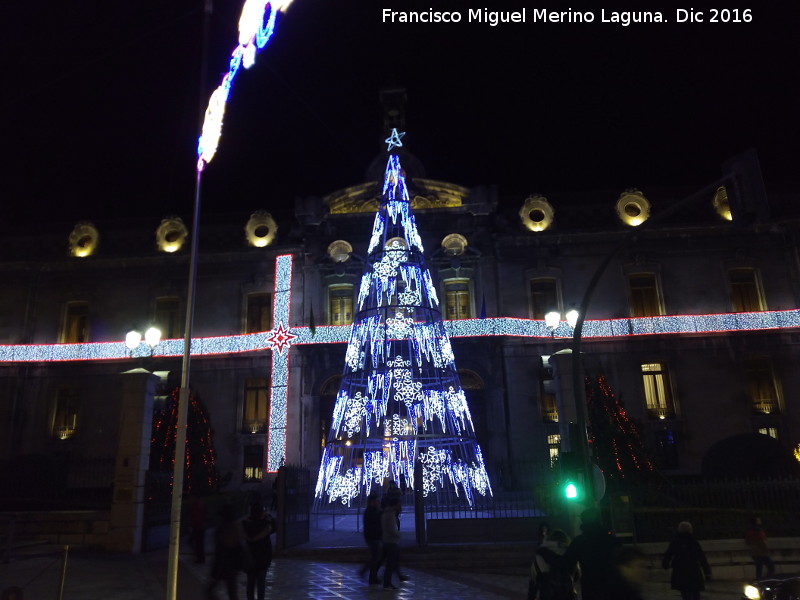 Palacio de la Diputación - Palacio de la Diputación. Con luces navideñas