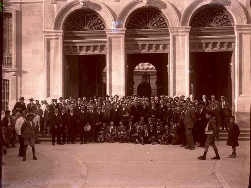 Palacio de la Diputación - Palacio de la Diputación. Foto antigua. Fotografía de Bonifacio de la Rosa Martínez
