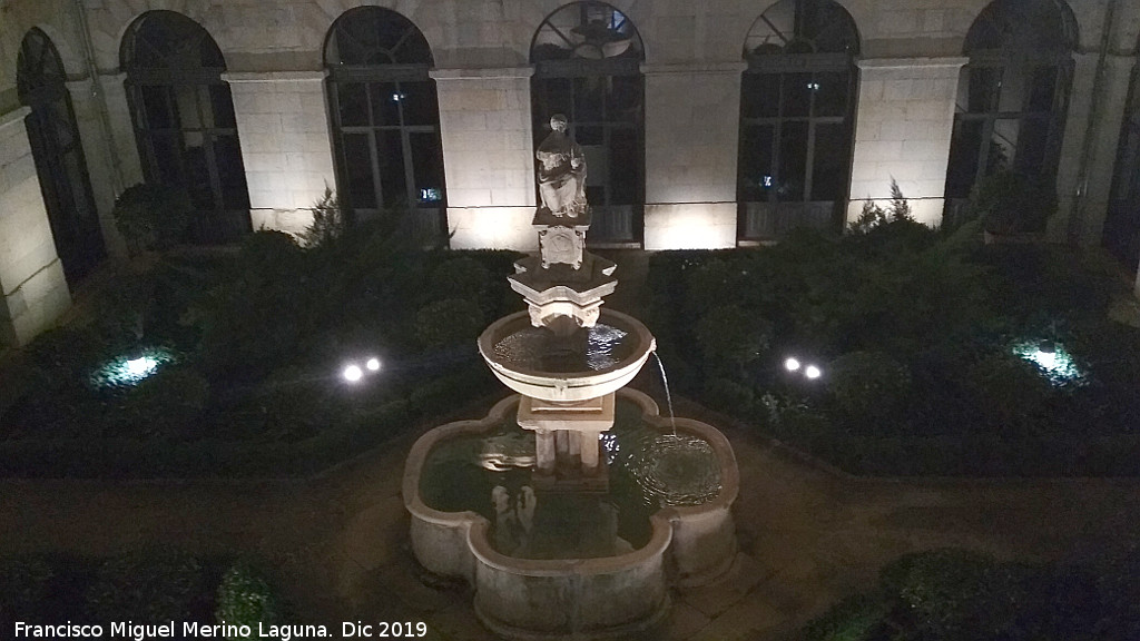 Palacio de la Diputaci�n - Palacio de la Diputaci�n. Patio nocturno
