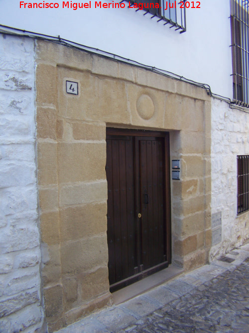 Casa de la Calle Molinos nº 4 - Casa de la Calle Molinos nº 4. Portada