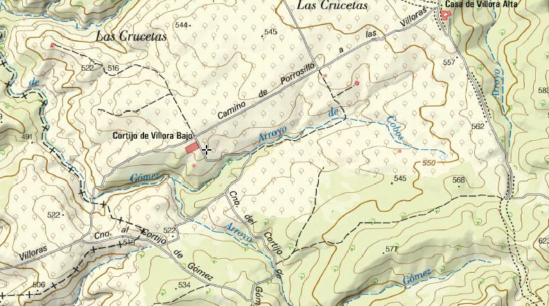 Cortijo de Víllora Bajo - Cortijo de Víllora Bajo. Mapa