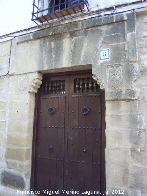 Casa de la Calle Baja del Salvador nº 5 - Casa de la Calle Baja del Salvador nº 5. Portada