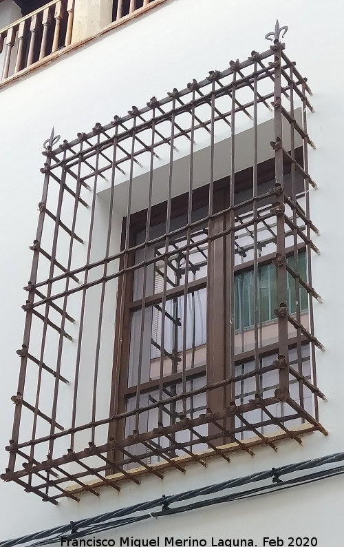 Casa de la Calle Lorenzo Soto n� 5 - Casa de la Calle Lorenzo Soto n� 5. Reja de rosetas con picas