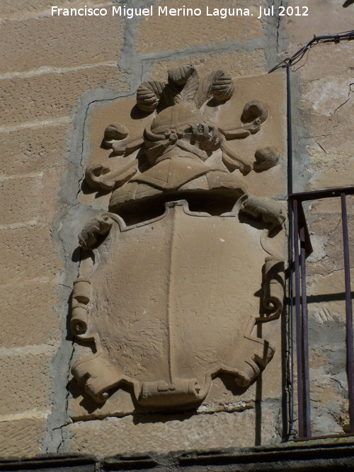 Casa de la Plaza del Carmen nº 5 - Casa de la Plaza del Carmen nº 5. Escudo izquierdo