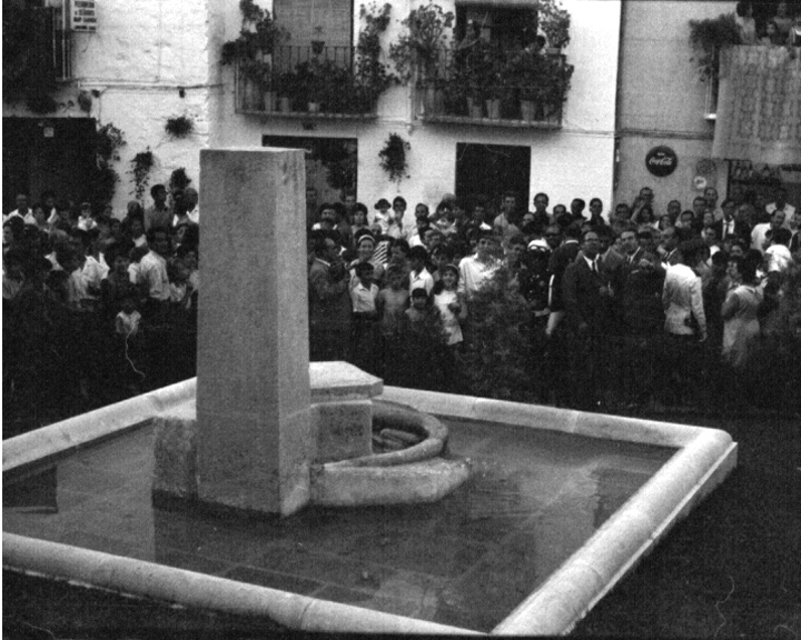 Monumento al Lagarto de la Malena - Monumento al Lagarto de la Malena. Foto antigua. Inaguración