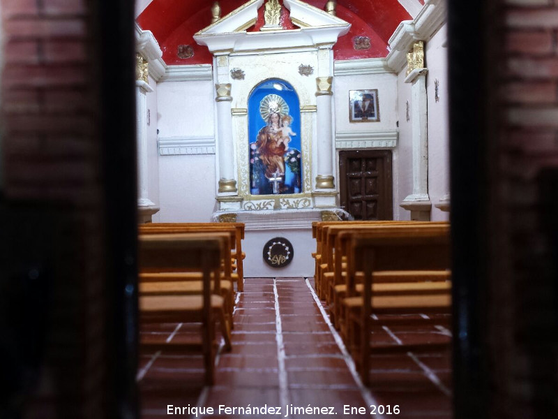 Ermita de la Virgen Blanca - Ermita de la Virgen Blanca. Maqueta de Enrique Fernández Jiménez