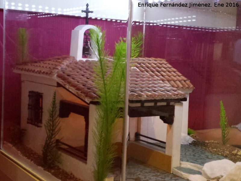Ermita del Cristo de Charcales - Ermita del Cristo de Charcales. Maqueta de Enrique Fernndez Jimnez