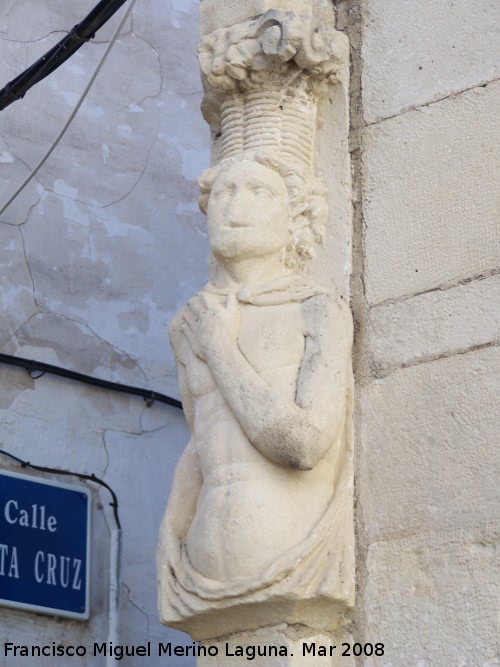 Fuente de Los Caños - Fuente de Los Caños. Estatua izquierda