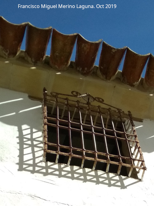 Casa de la Calle Gins Gmez n 4 - Casa de la Calle Gins Gmez n 4. Reja de rosetas