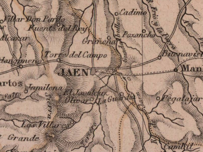 Jabalcuz - Jabalcuz. Mapa 1862