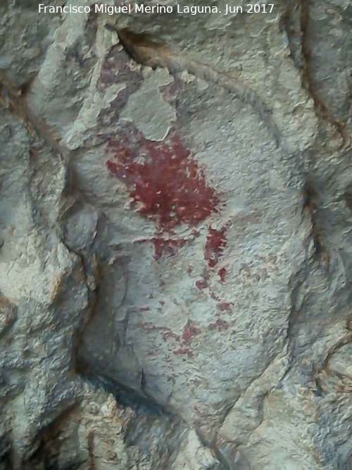 Pinturas rupestres del Abrigo de Peñas Rubias I - Pinturas rupestres del Abrigo de Peñas Rubias I. Figura del grupo IV