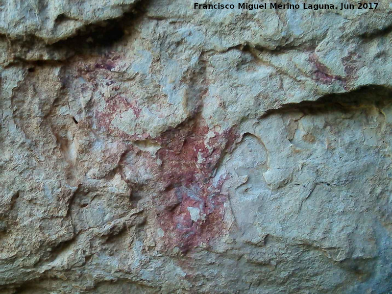 Pinturas rupestres del Abrigo de Peñas Rubias I - Pinturas rupestres del Abrigo de Peñas Rubias I. Figura del grupo II
