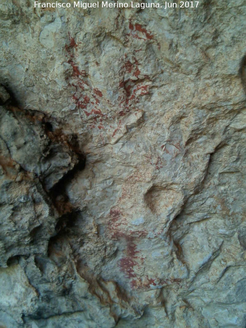 Pinturas rupestres del Abrigo de Peñas Rubias I - Pinturas rupestres del Abrigo de Peñas Rubias I. Figura del grupo IV