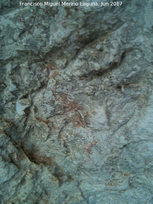 Pinturas rupestres del Abrigo de Peñas Rubias I - Pinturas rupestres del Abrigo de Peñas Rubias I. Restos del grupo IV