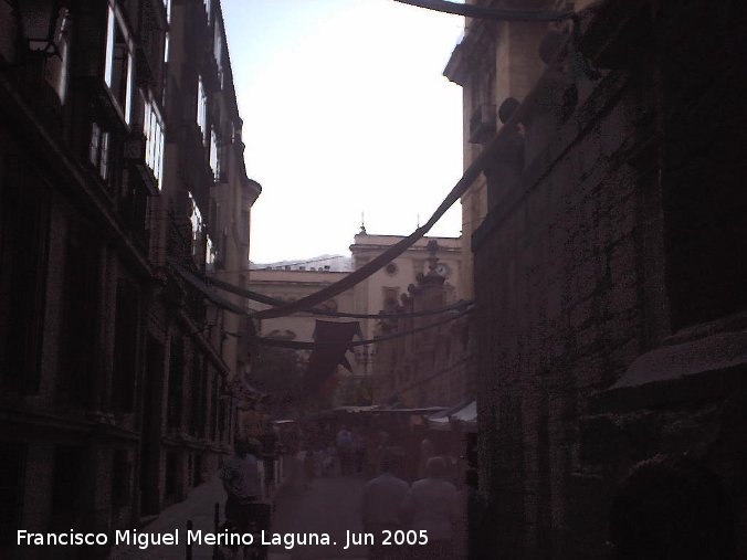 Calle Carrera de Jesús - Calle Carrera de Jesús. Adornada en las Jornadas Medievales