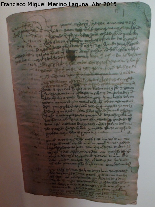 Catedral de Jaén - Catedral de Jaén. Contrato entre la Catedral y Andrés de Vandelvira 1553. Archivo Histórico Provincial de Jaén