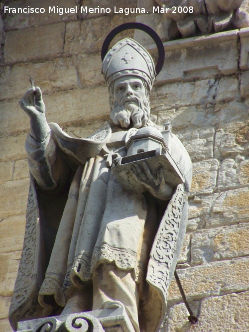 Catedral de Jaén. Fachada - Catedral de Jaén. Fachada. San Ambrosio