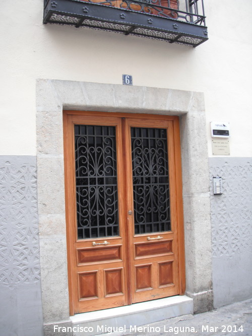 Casa de la Calle Mesa n° 6 - Casa de la Calle Mesa n° 6. Portada