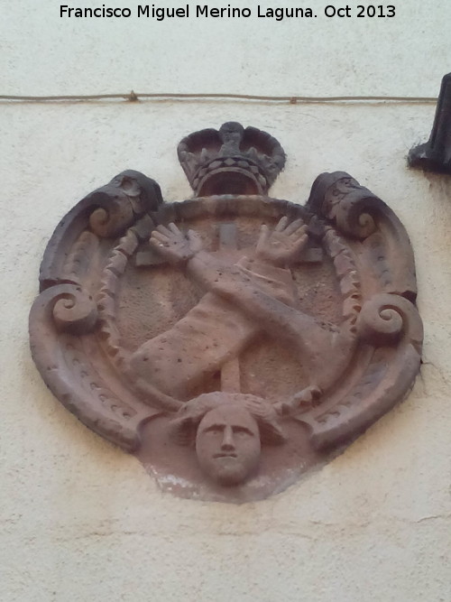 Casa de la Calle Calancha nº 6 - Casa de la Calle Calancha nº 6. Escudo izquierdo