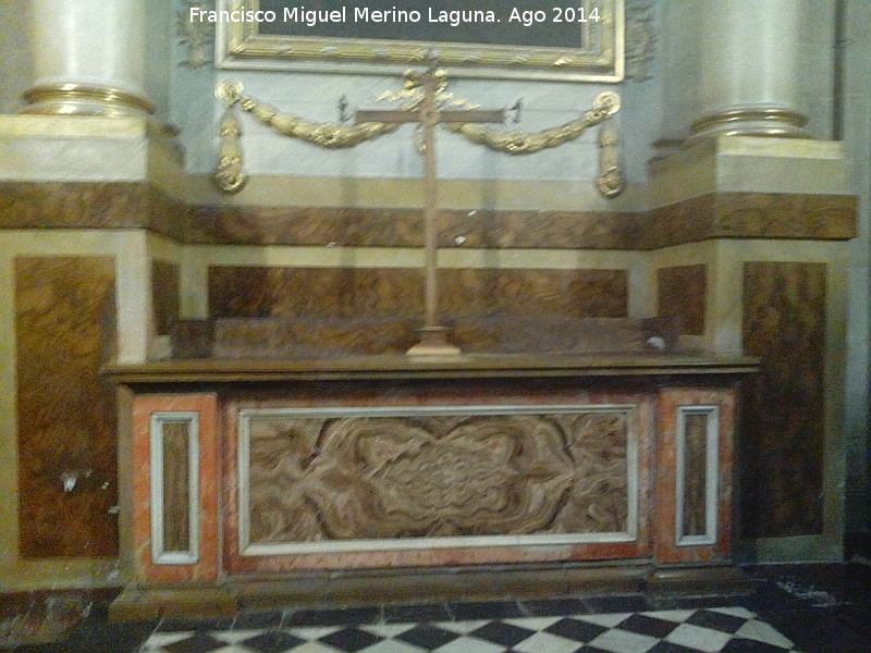 Catedral de Jan. Capilla de San Jernimo - Catedral de Jan. Capilla de San Jernimo. Altar