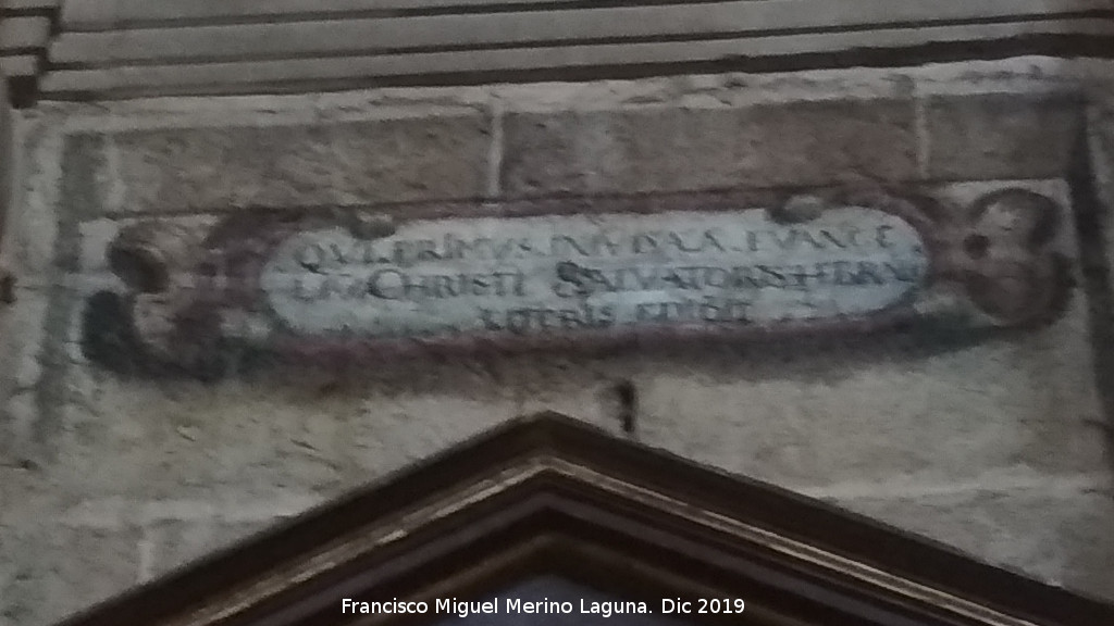 Catedral de Ja�n. Sacrist�a - Catedral de Ja�n. Sacrist�a. Cartela