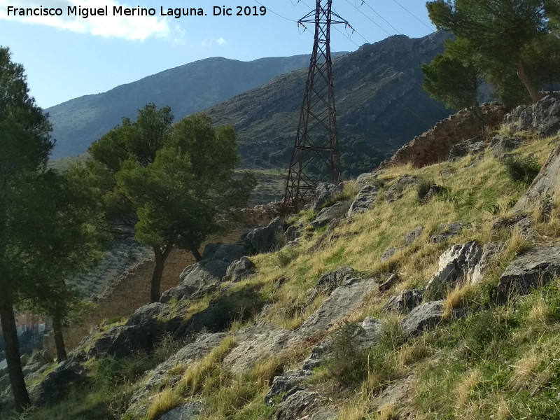 Muralla de Ja�n - Muralla de Ja�n. Muralla sur a intramuros