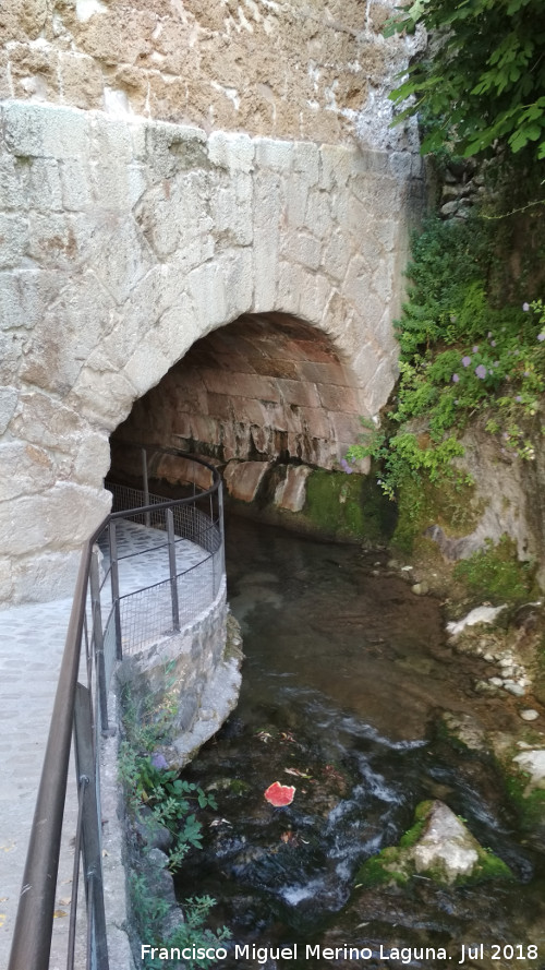 Bóveda del Río Cerezuelo - Bóveda del Río Cerezuelo. Entrada del río en la bóveda