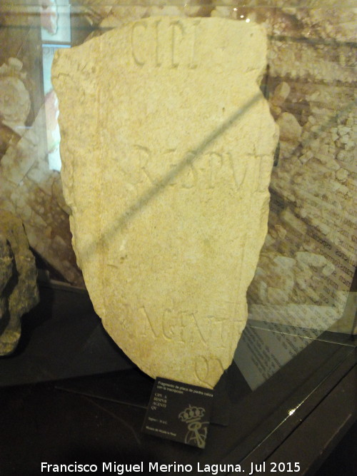 Domus Herculana - Domus Herculana. Inscripción romana siglo I d.C. Museo de la Ciudad