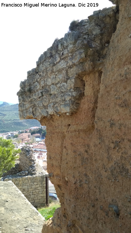 Muralla de Ja�n. Torre�n Sur II - Muralla de Ja�n. Torre�n Sur II. Detalle del arranque del lienzo