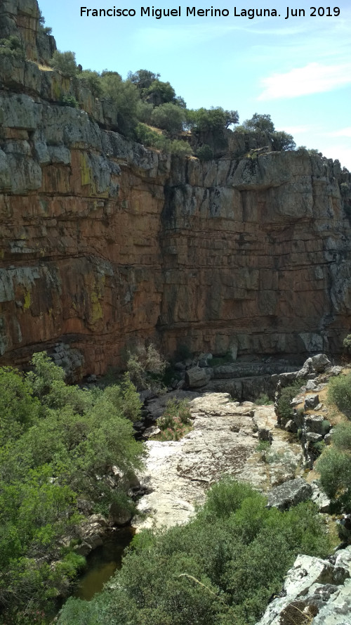 Río Guarrizas - Río Guarrizas. En el cañón de la Cimbarra