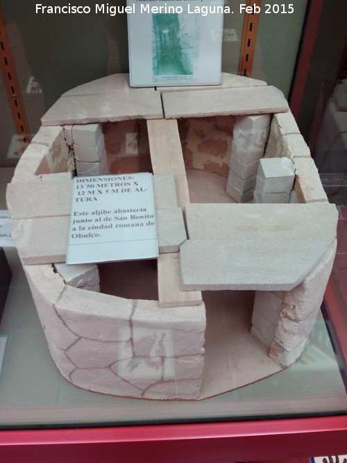 Aljibe de la Calderona - Aljibe de la Calderona. Maqueta realizada por Manuel Ramírez Zumaquero. Museo del Ayuntamiento
